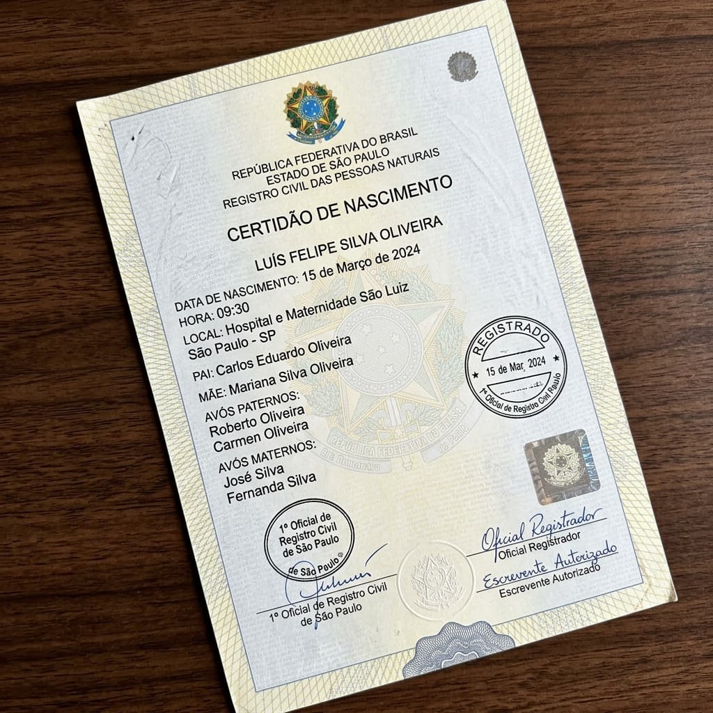 2ª via atualizada de certidão